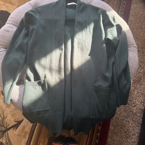 Staccato Dark Green Open-Front Cardigan